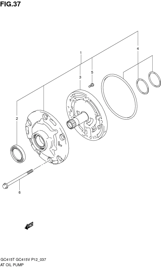 FIG.37 AT OIL PUMP (AT)