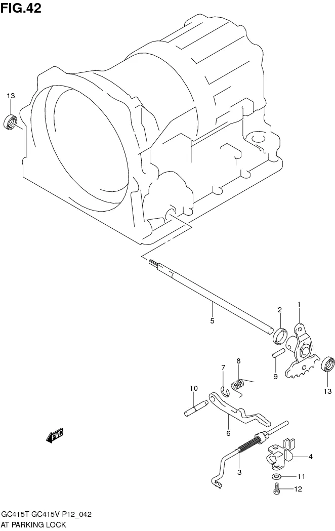 FIG.42 AT PARKING LOCK (AT)