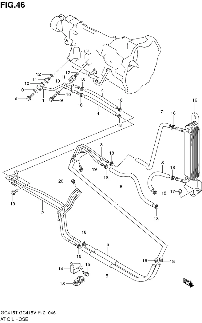 FIG.46 AT OIL HOSE (AT)