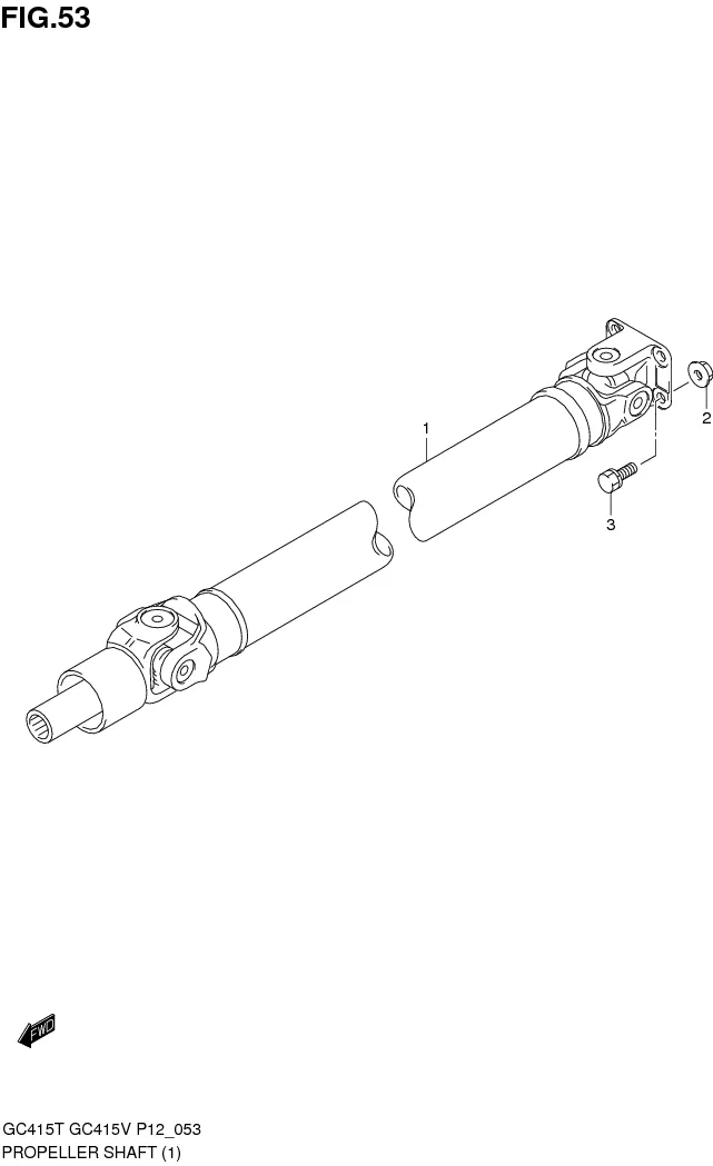 FIG.53 PROPELLER SHAFT (TYPE 1)