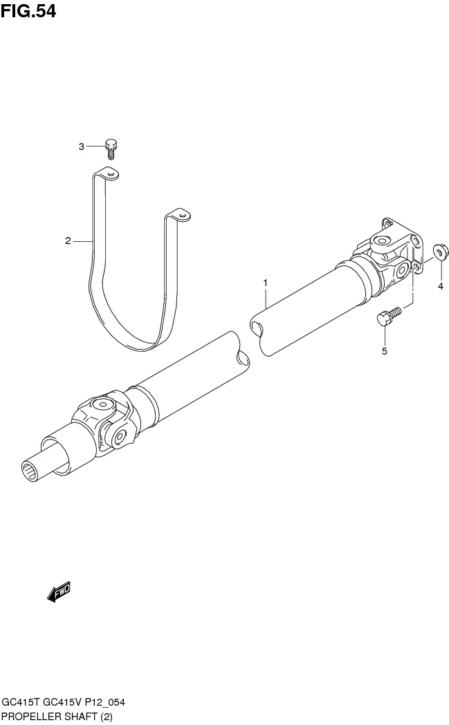 FIG.54 PROPELLER SHAFT (TYPE 2)