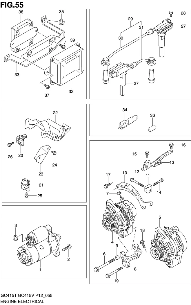 FIG.55 ENGINE ELECTRICAL