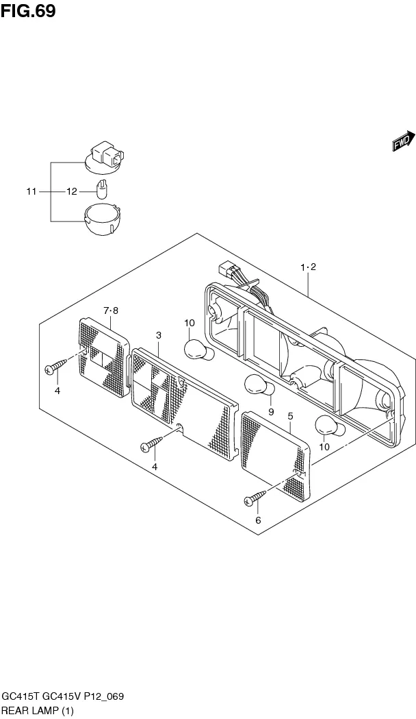 FIG.69 REAR LAMP (GC415T)