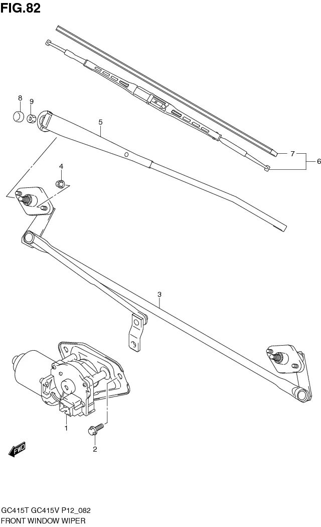 FIG.82 FRONT WINDOW WIPER
