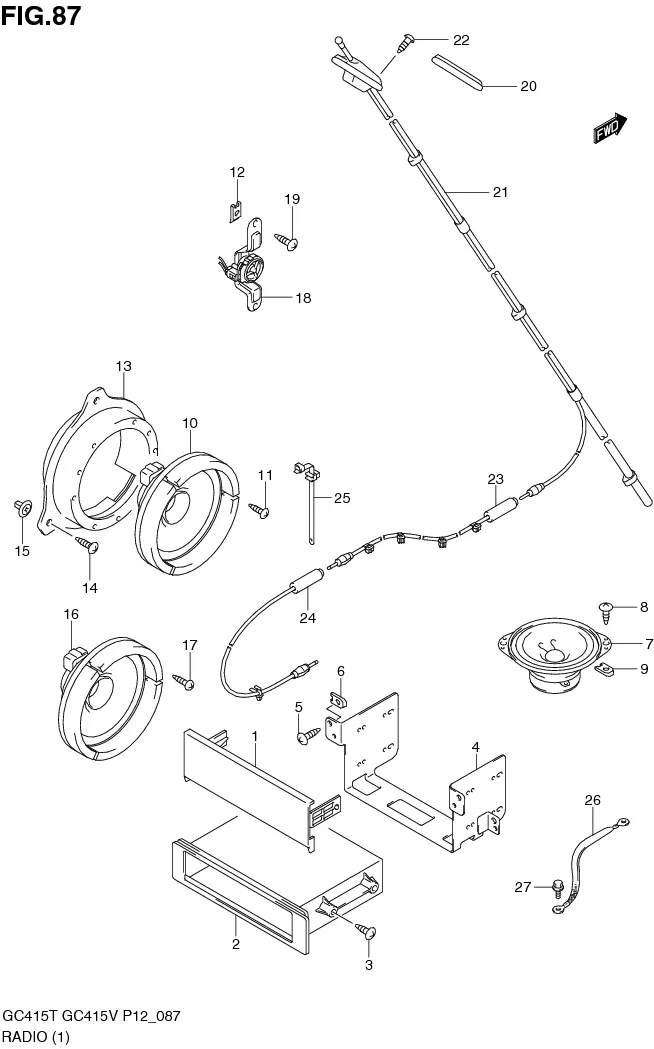 FIG.87 RADIO (TYPE 1)