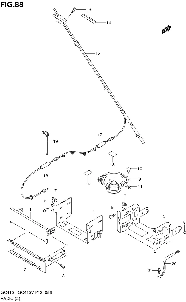 FIG.88 RADIO (TYPE 2:N/TUNER)