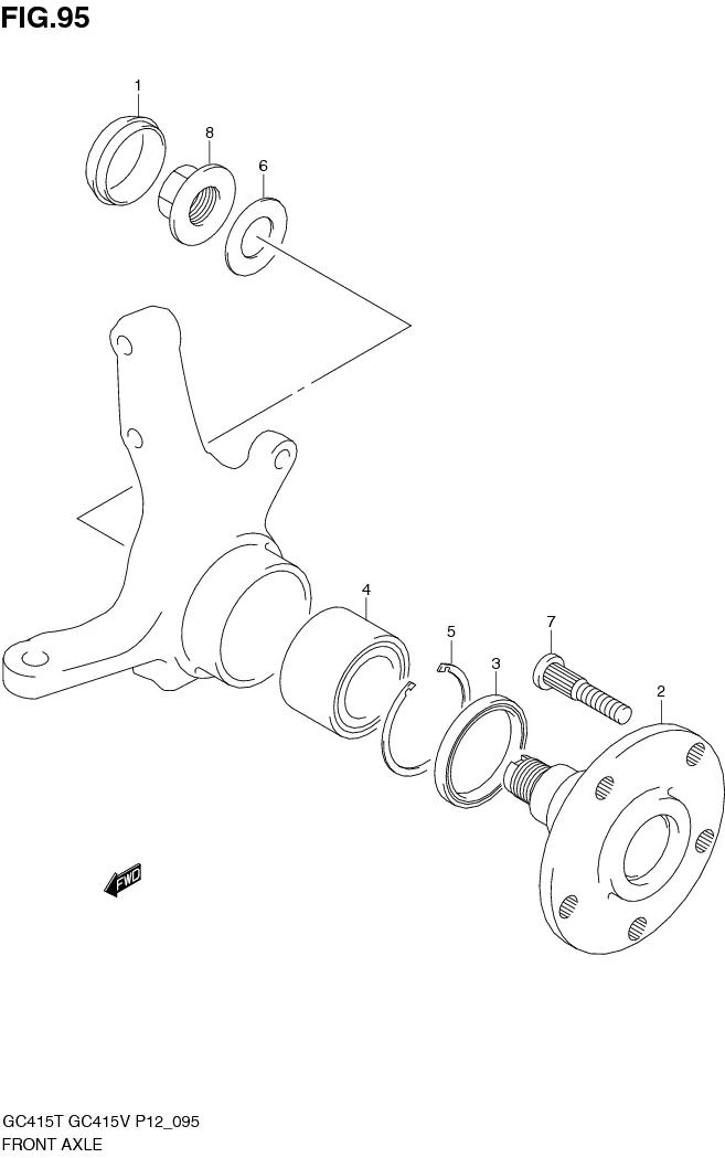 FIG.95 FRONT AXLE