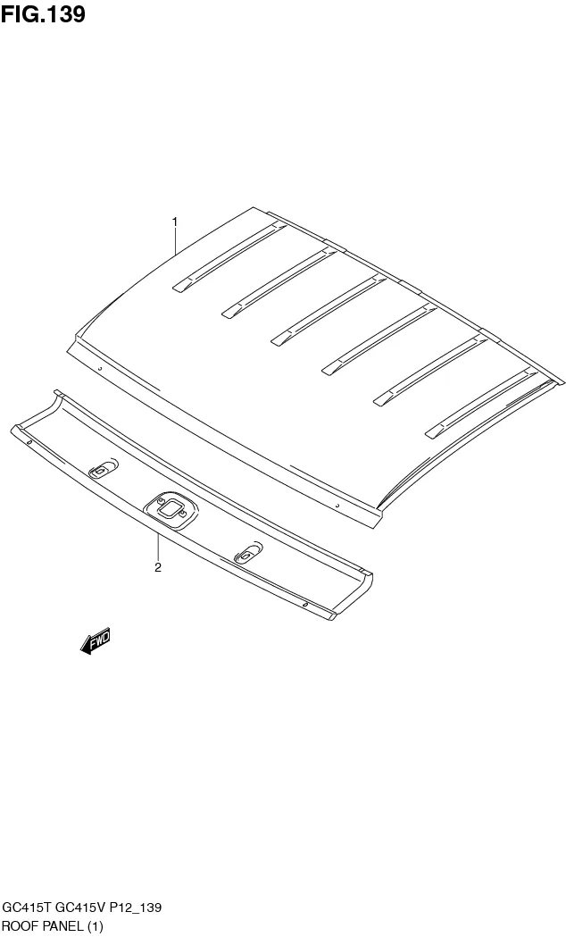 FIG.139 ROOF PANEL (GC415T)