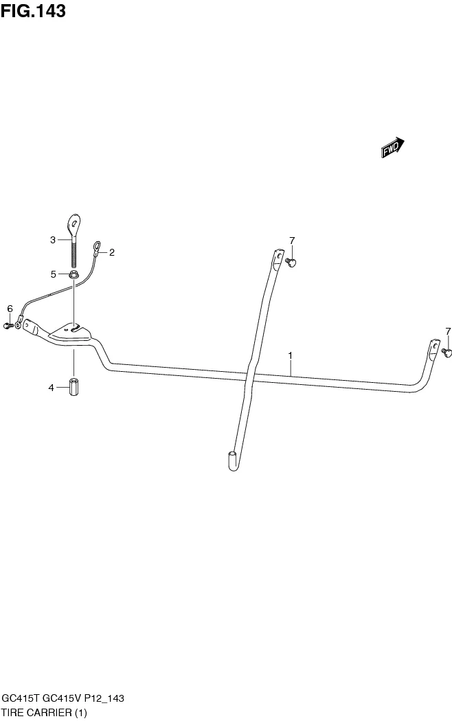 FIG.143 TIRE CARRIER (GC415T)