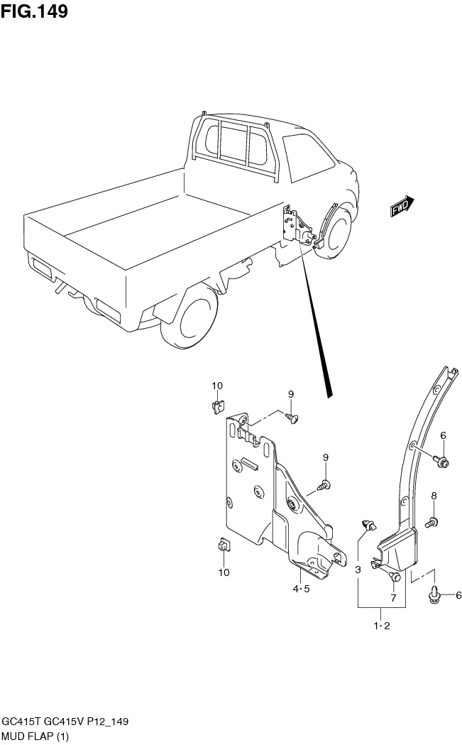 FIG.149 MUD FLAP (GC415T)
