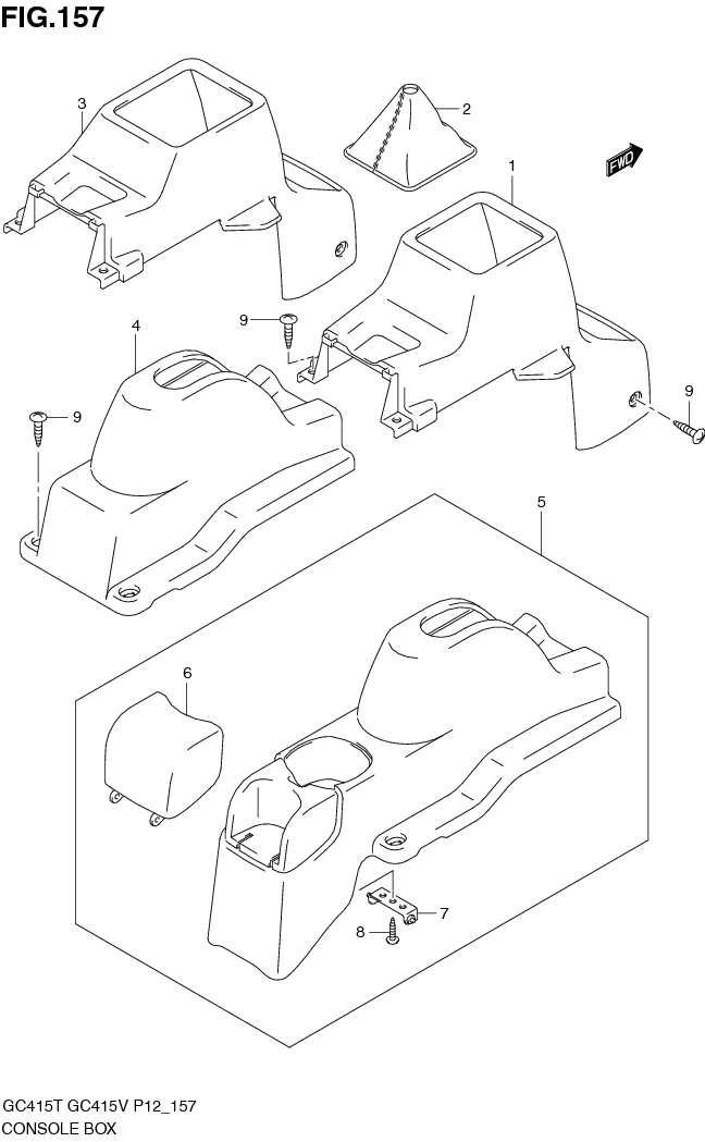 FIG.157 CONSOLE BOX