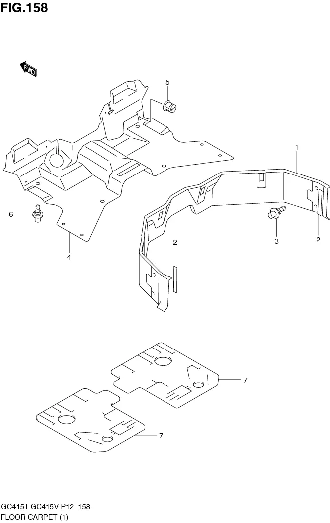 FIG.158 FLOOR CARPET (GC415T)