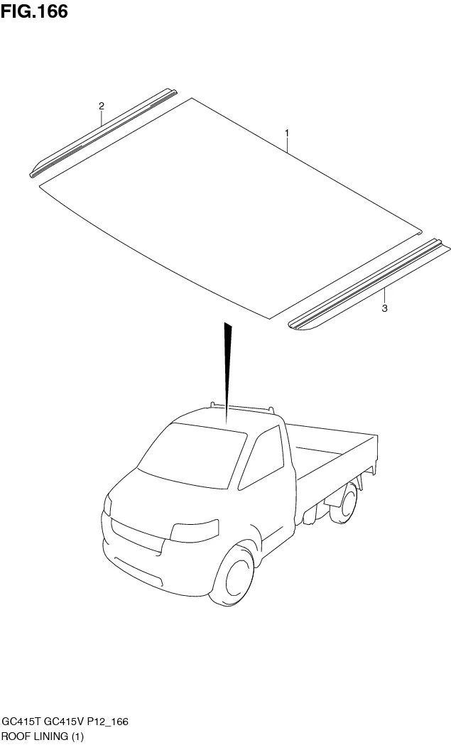FIG.166 ROOF LINING (GC415T)