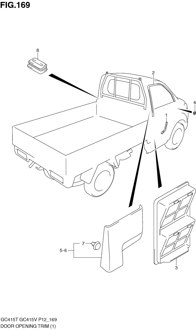 FIG.169 DOOR OPENING TRIM (GC415T)