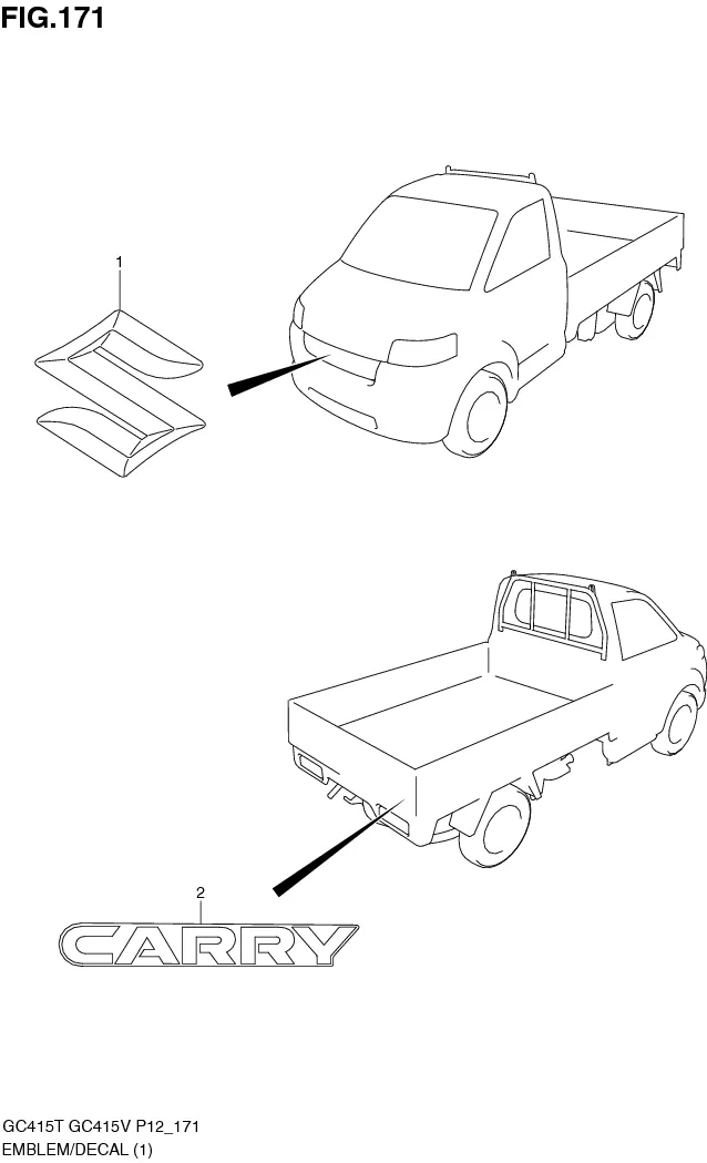 FIG.171 EMBLEM/DECAL (GC415T)
