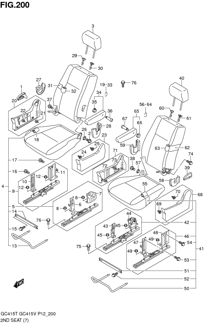 FIG.200 2ND SEAT (GC415V:SGX)