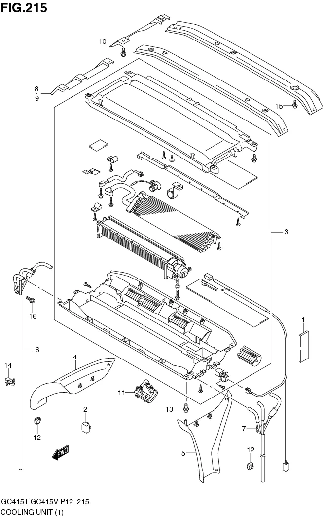 FIG.215 COOLING UNIT (TYPE 1:W/DUAL AIR CON)