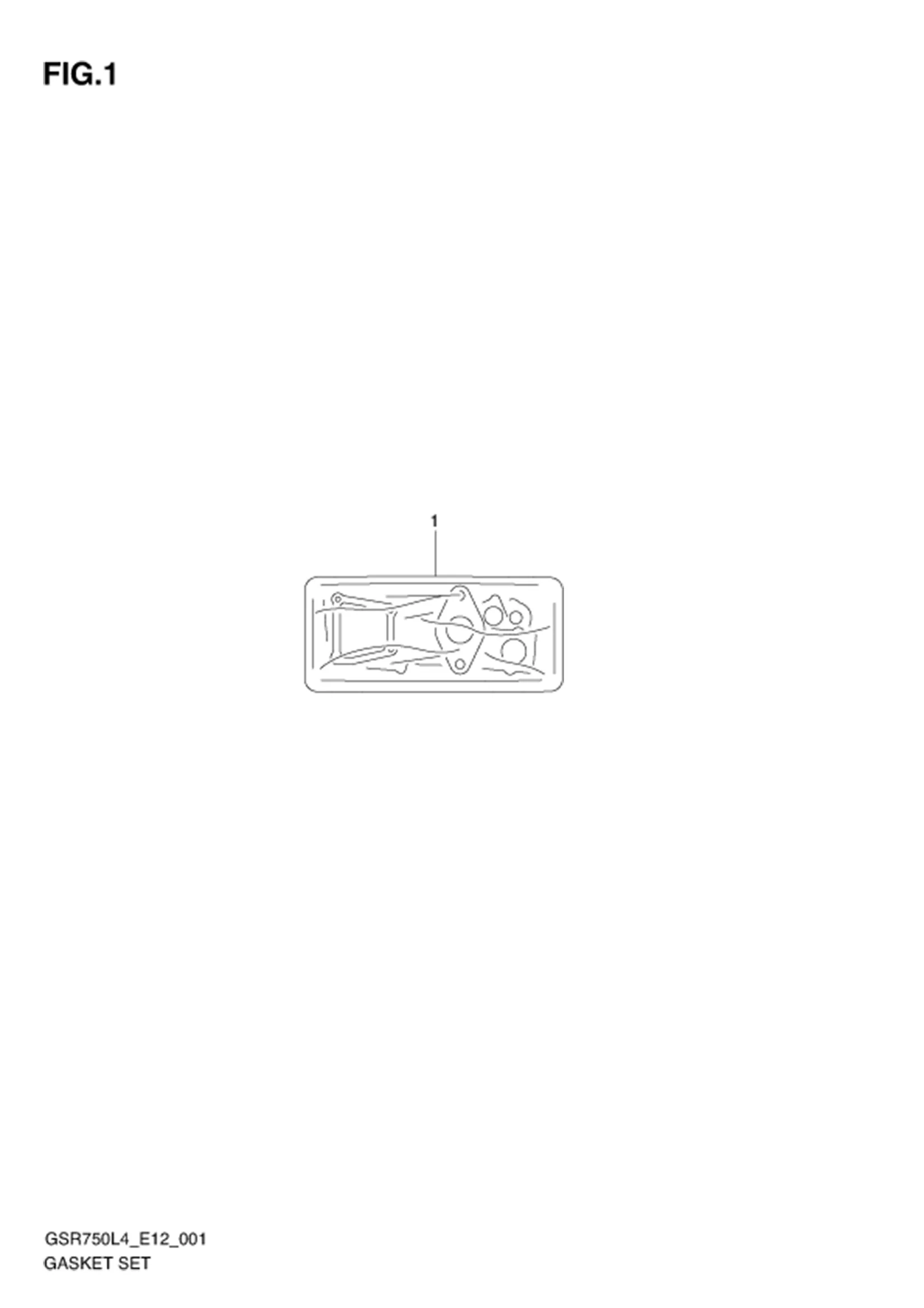 FIG.1 (1-B-2) GASKET SET