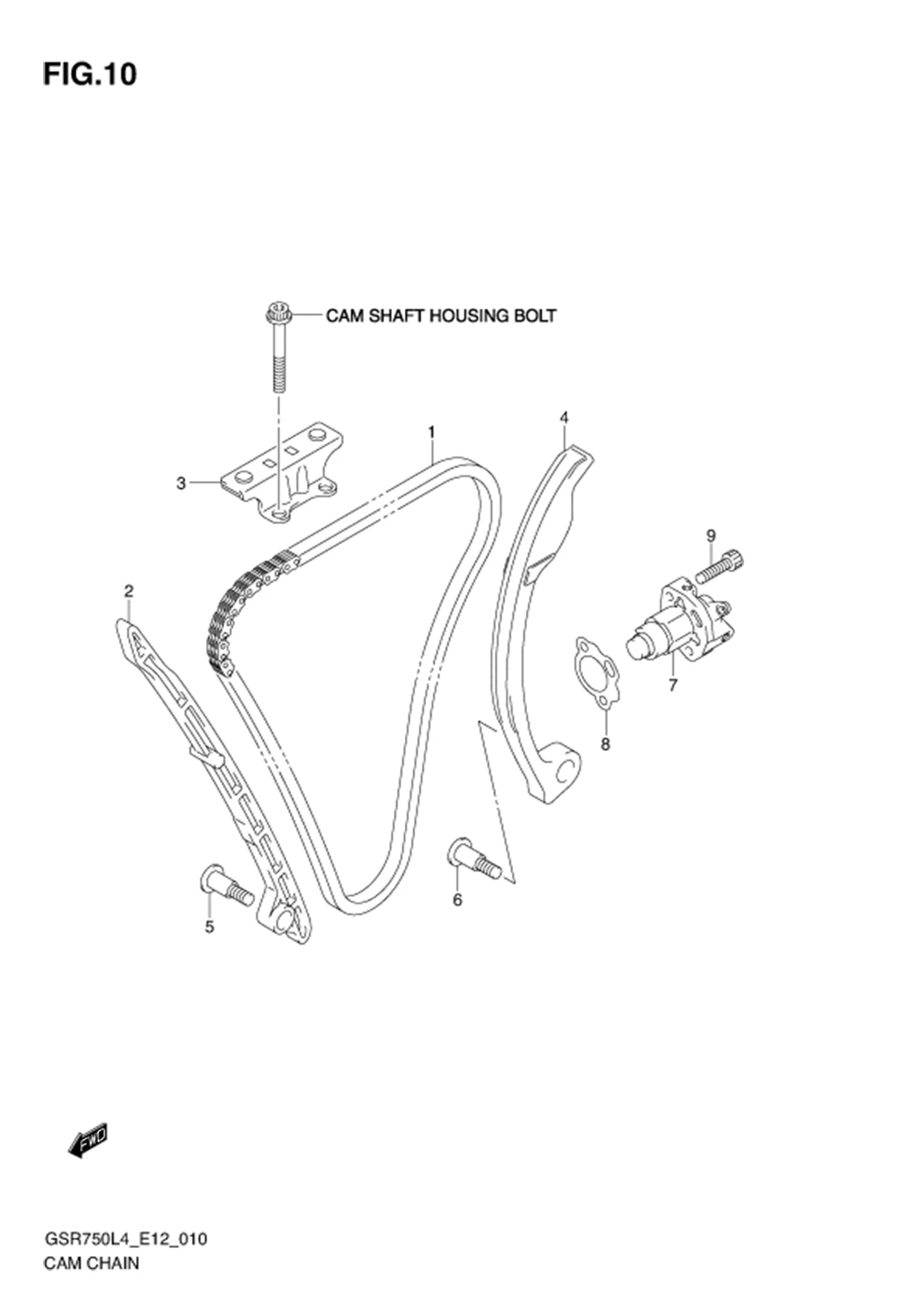 FIG.10 (1-B-14) CAM CHAIN