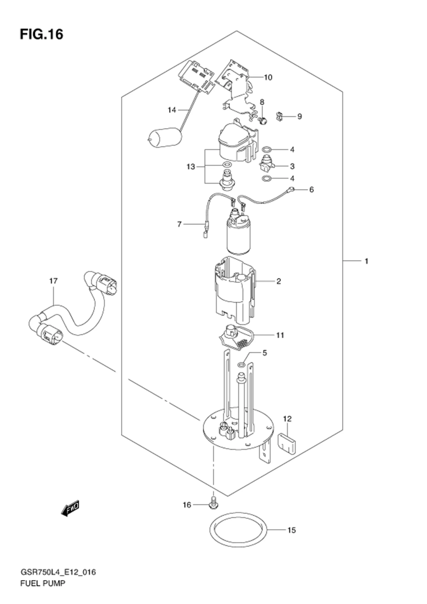 FIG.16 (1-C-6) FUEL PUMP