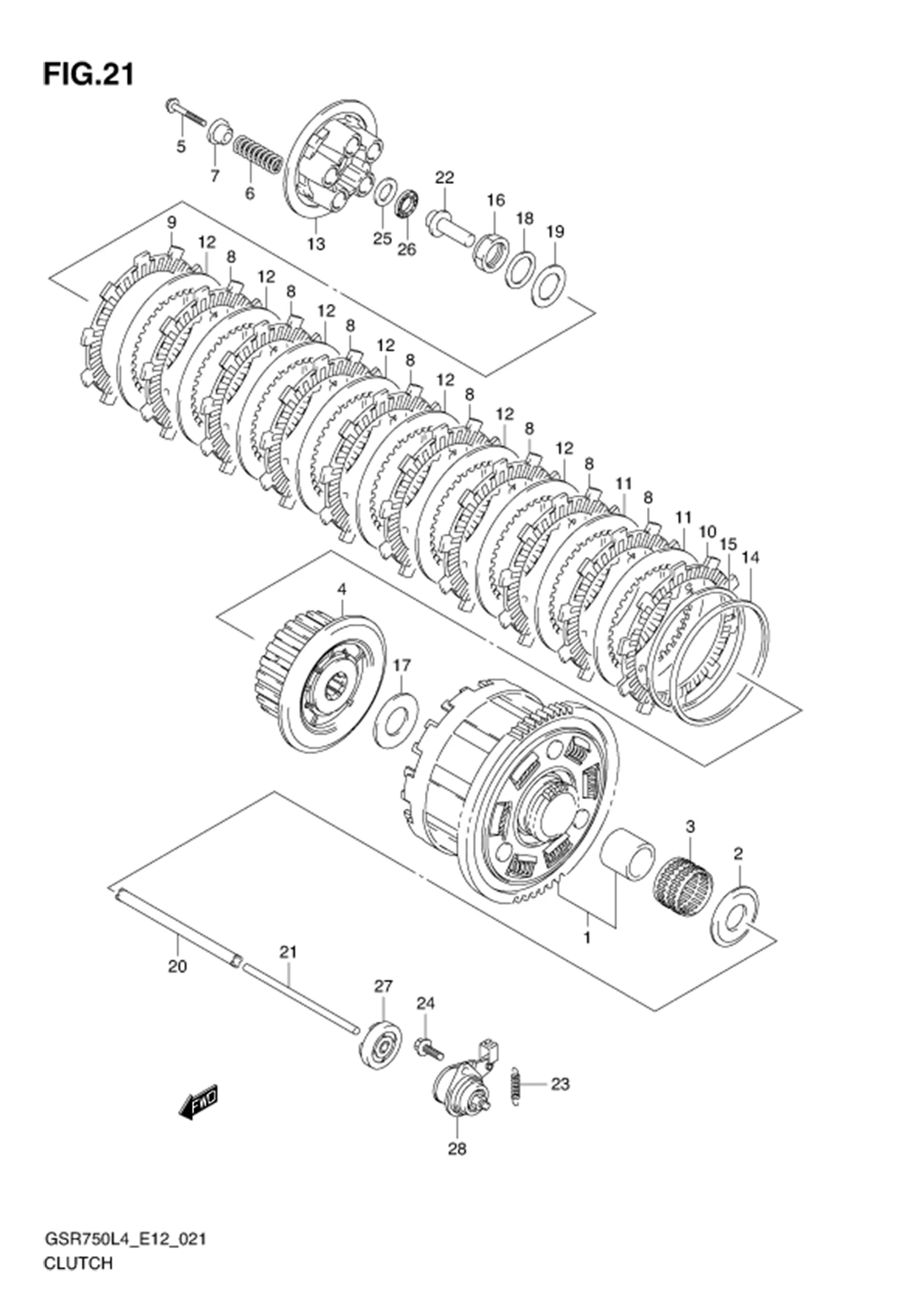 FIG.21 (1-C-11) CLUTCH
