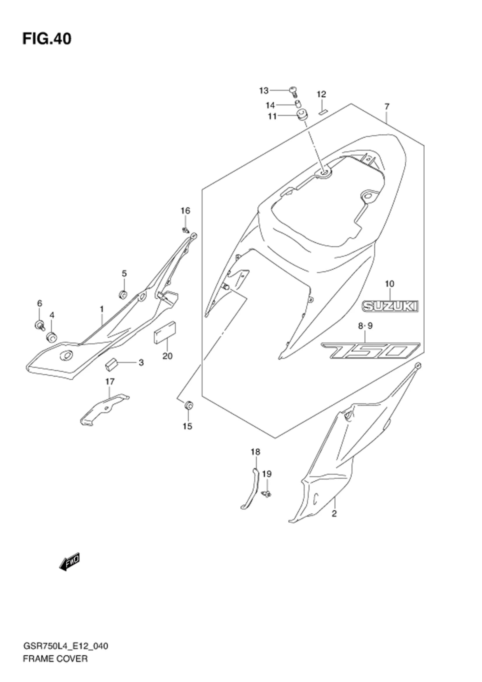 FIG.40 (1-E-4) FRAME COVER