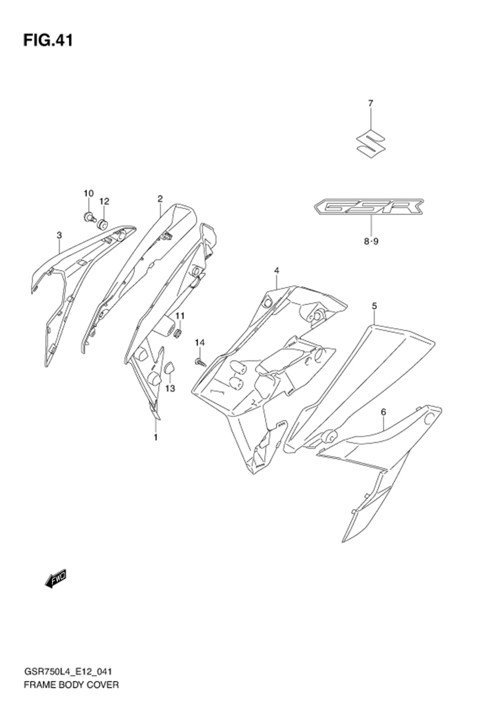 FIG.41 (1-E-5) FRAME BODY COVER