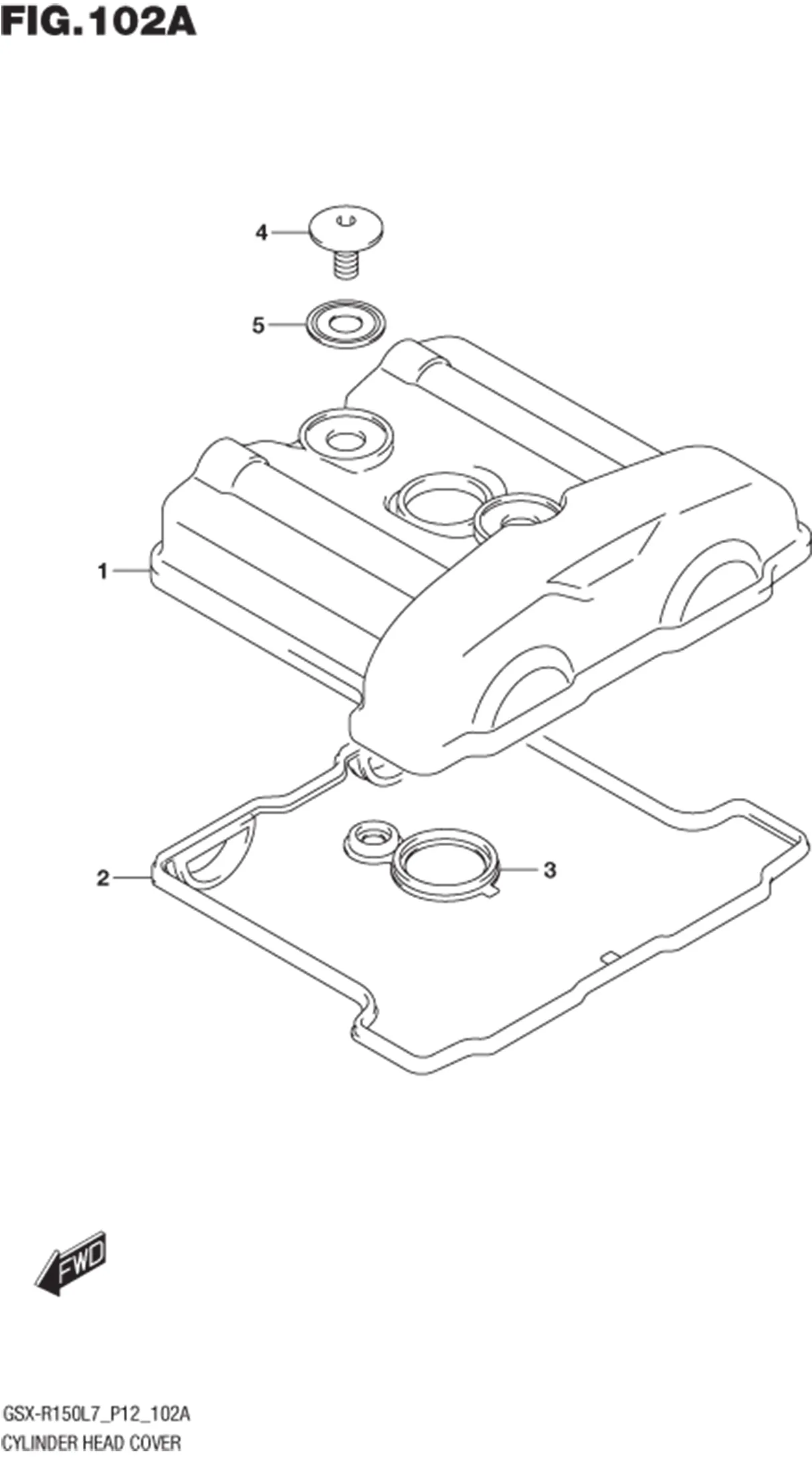 FIG.102A (1-B-2) CYLINDER HEAD COVER