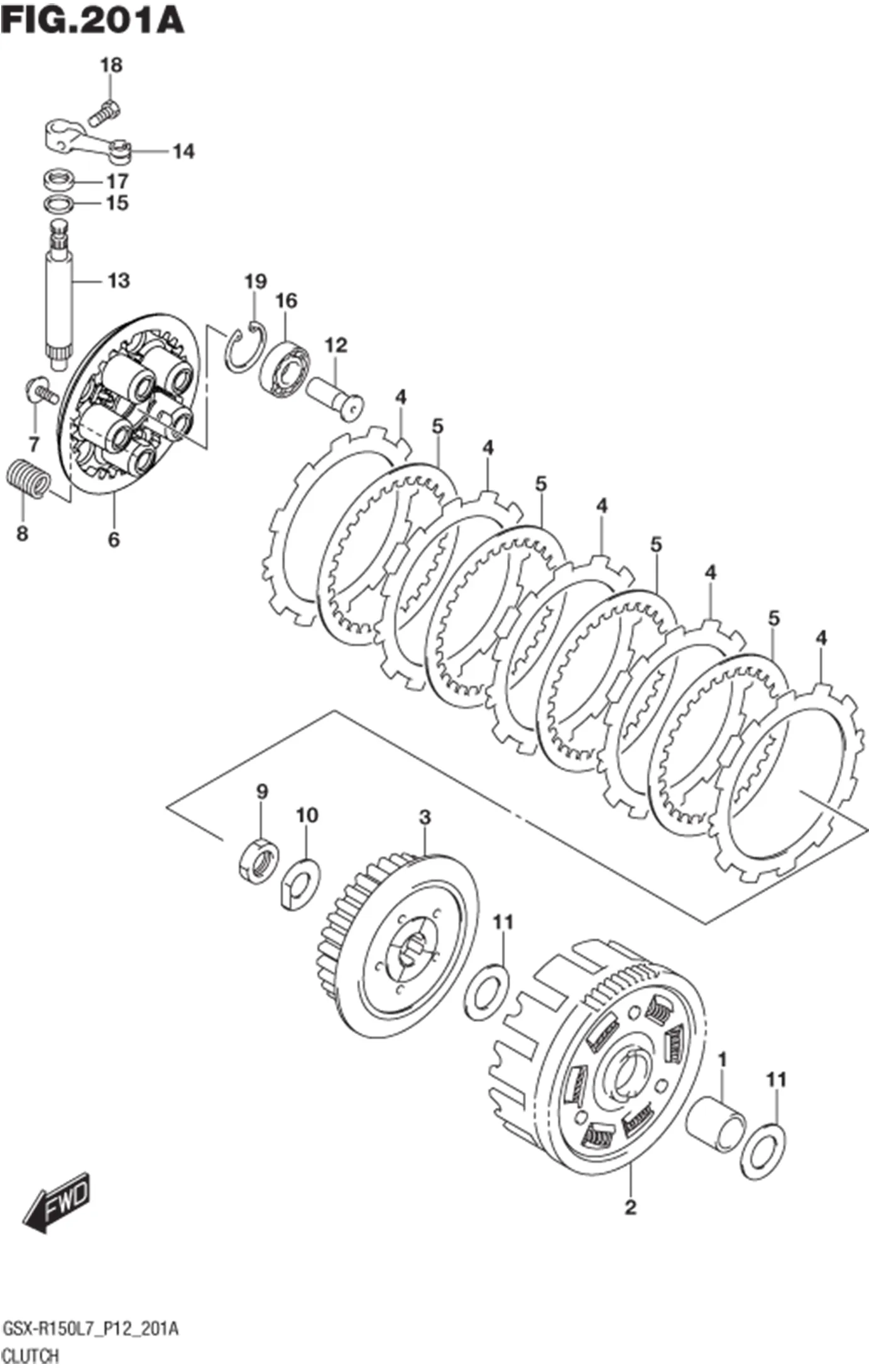 FIG.201A (1-C-9) CLUTCH