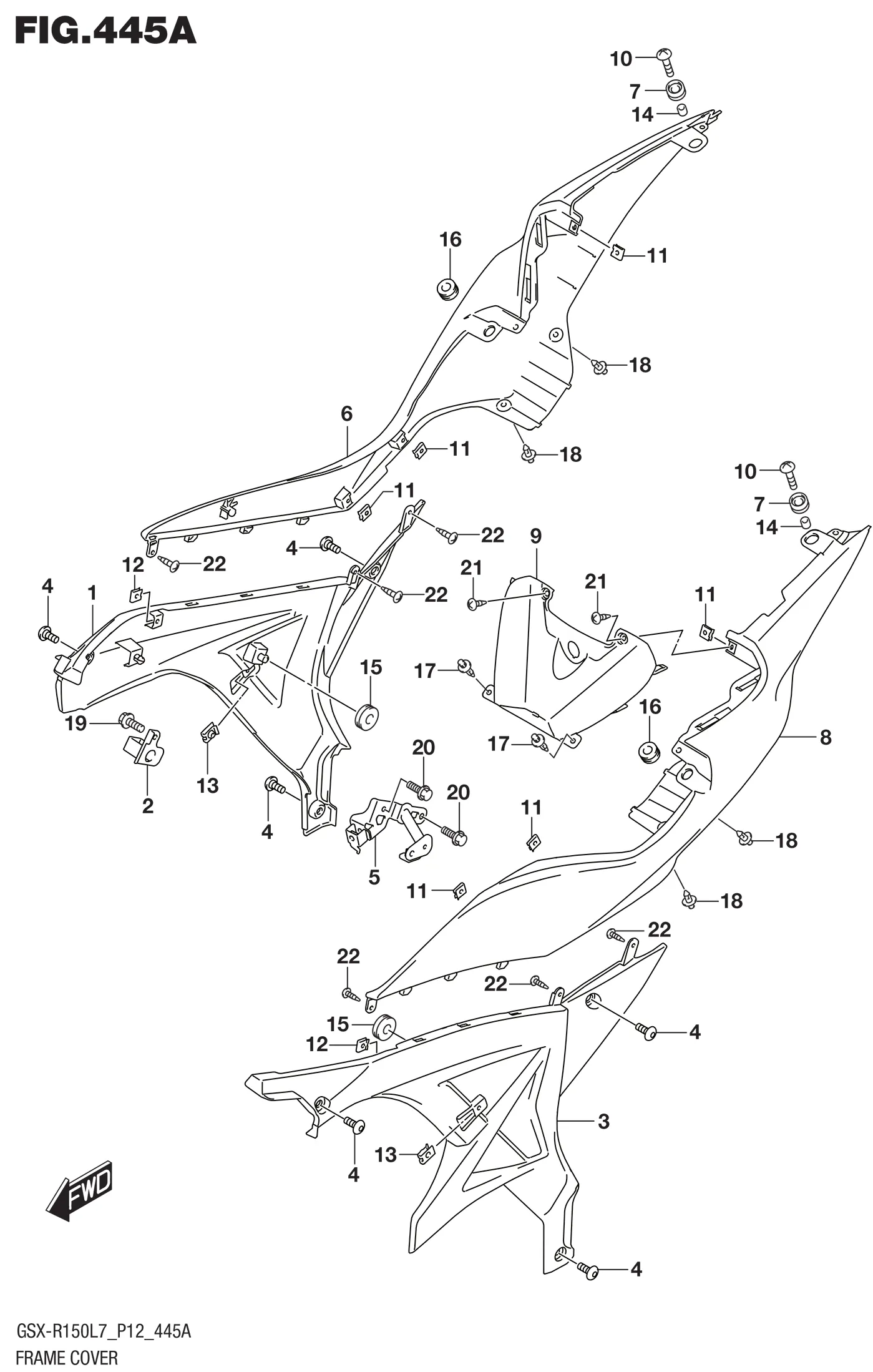 FIG.445A (1-F-2) FRAME COVER