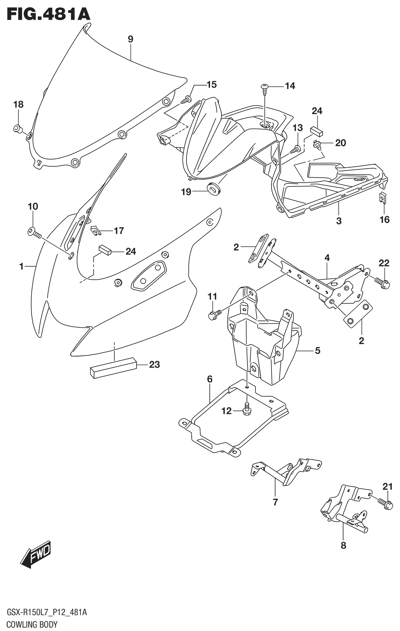 FIG.481A (1-F-12) COWLING BODY