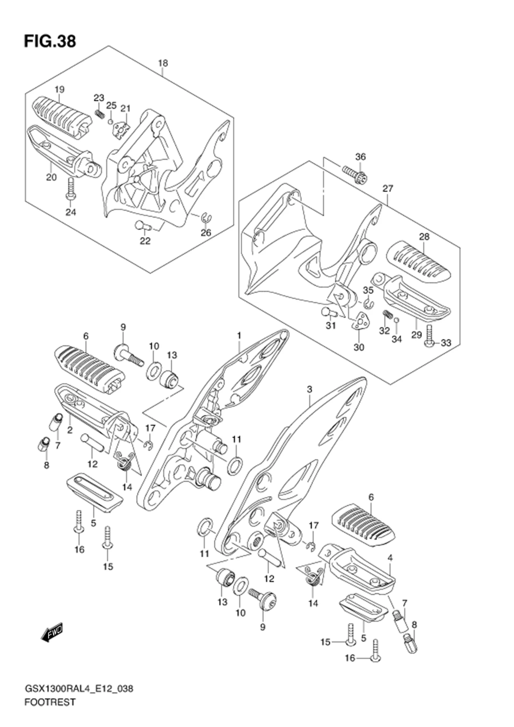 FIG.38 FOOTREST