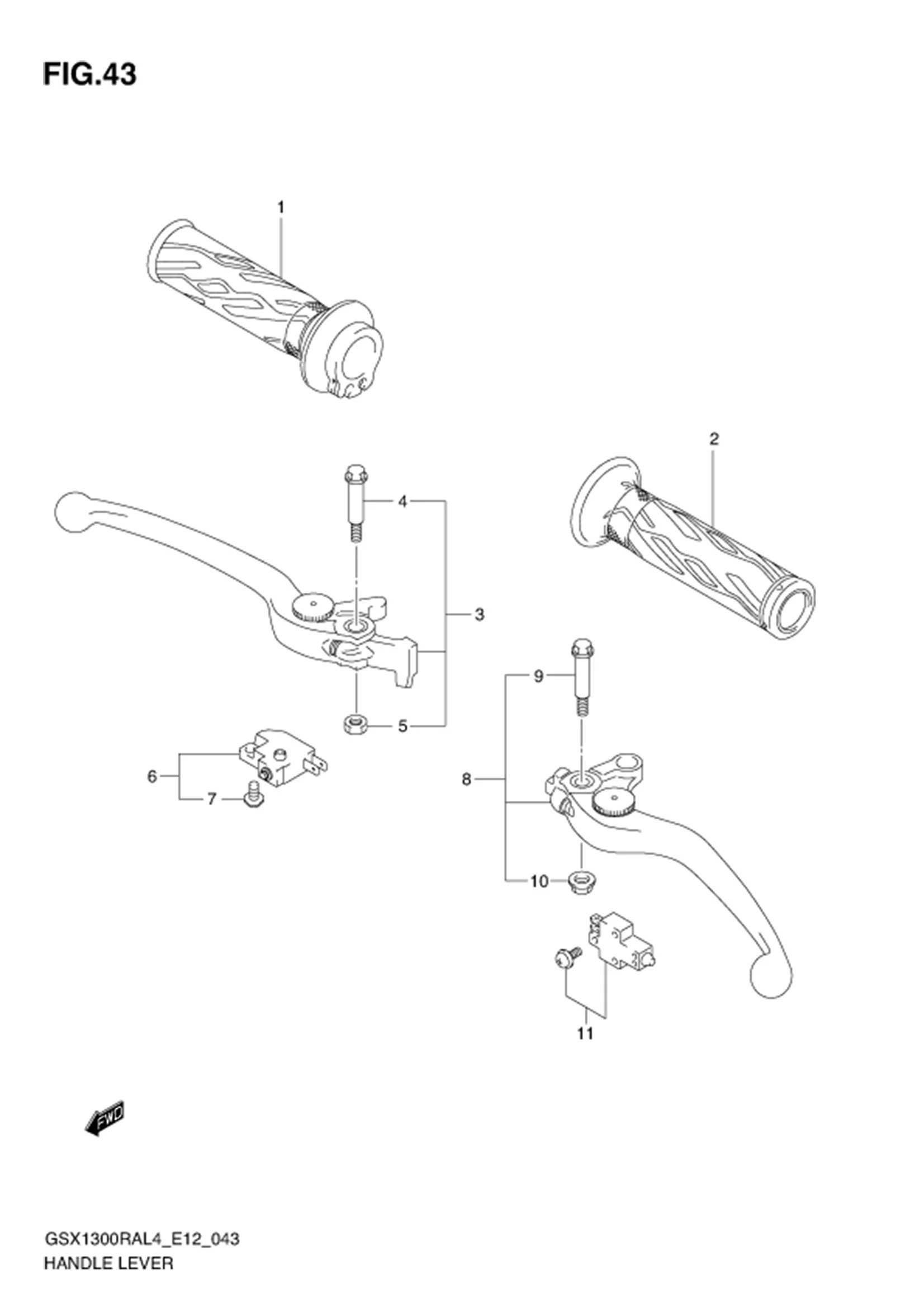 FIG.43 HANDLE LEVER