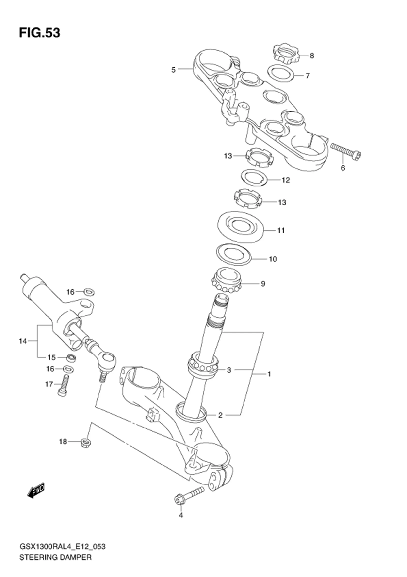 FIG.53 BRACKET STEERING DAMPER