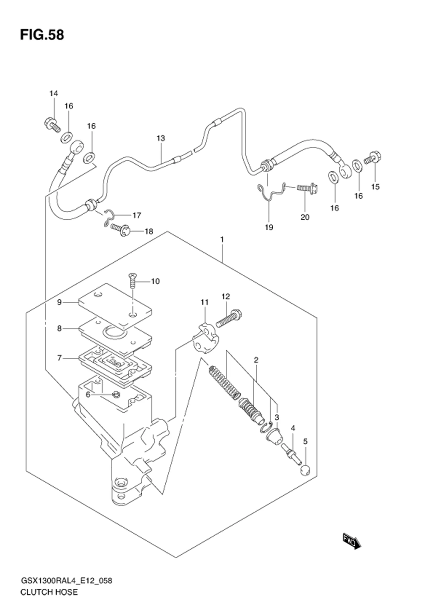 FIG.58 CLUTCH HOSE