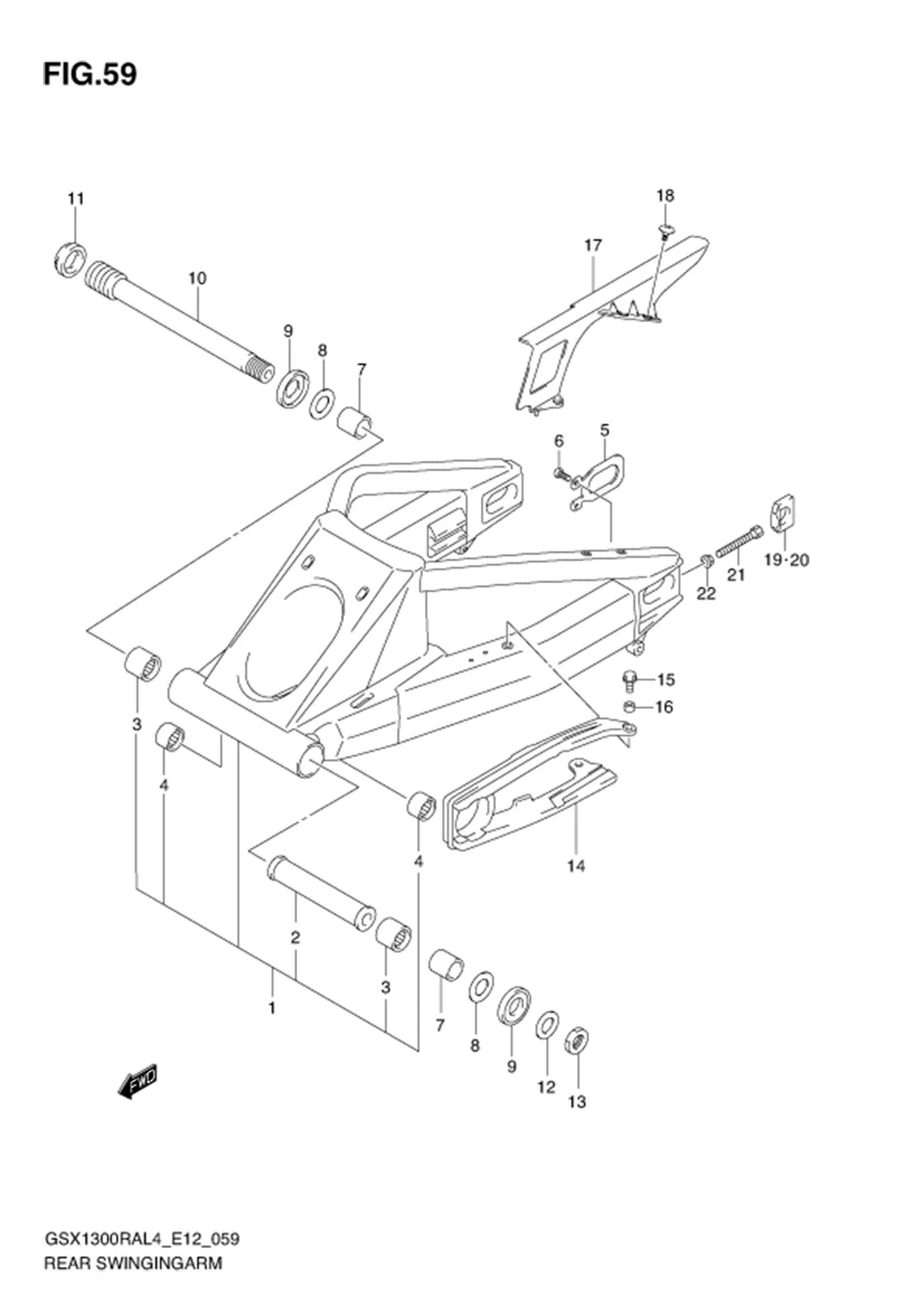 FIG.59 REAR SWINGINGARM