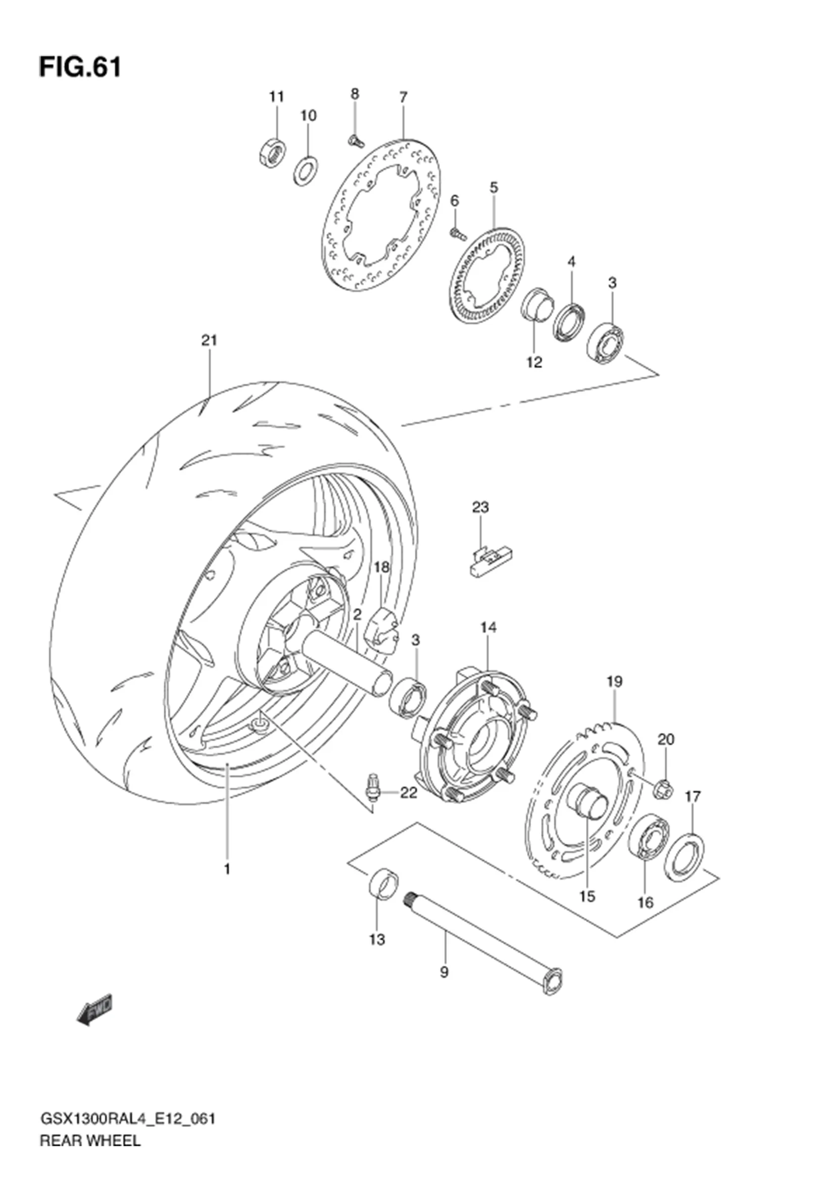 FIG.61 REAR WHEEL