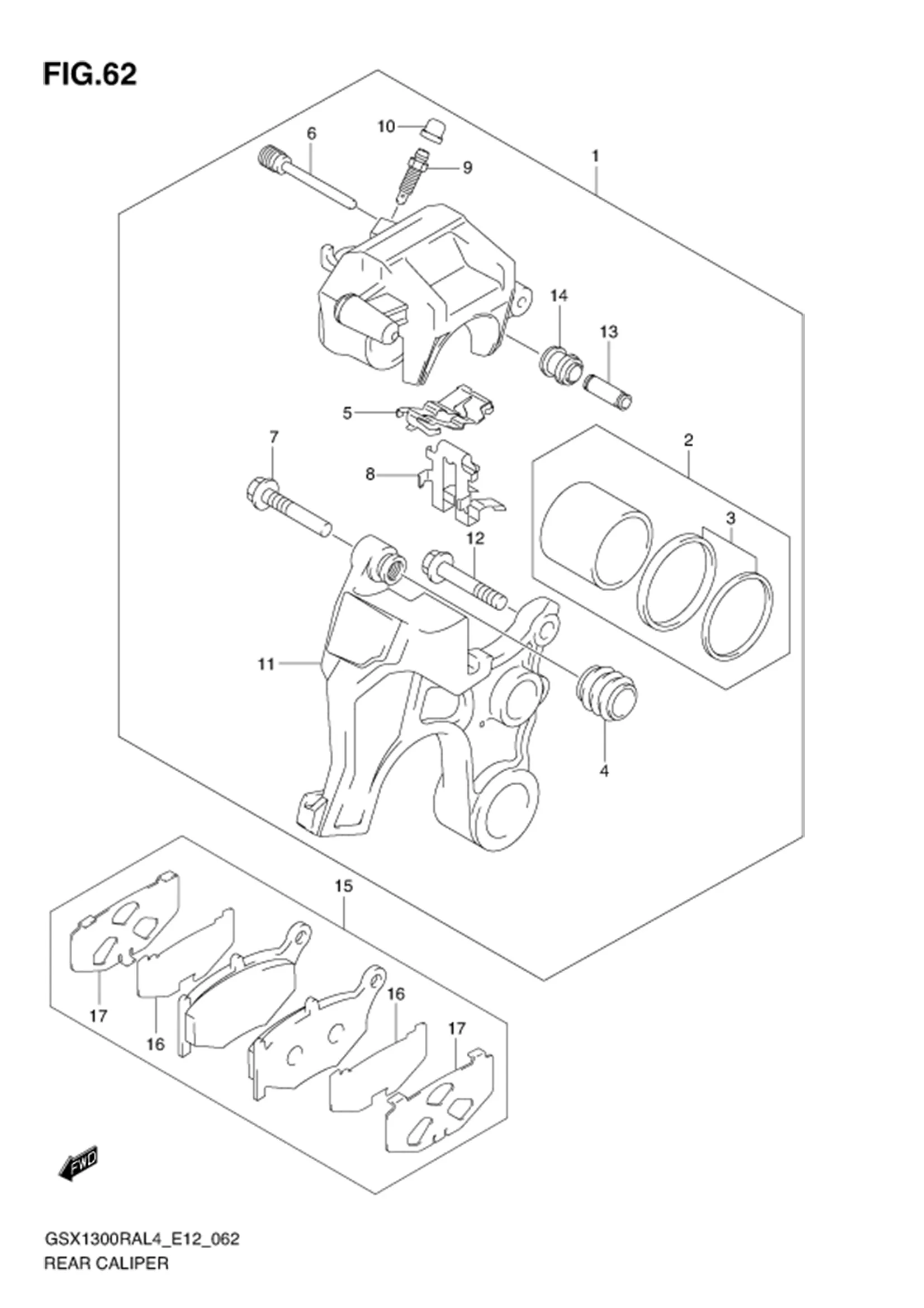 FIG.62 REAR CALIPER