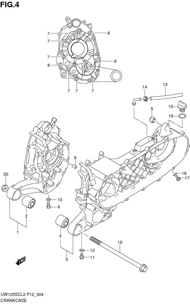 FIG.4 CRANKCASE