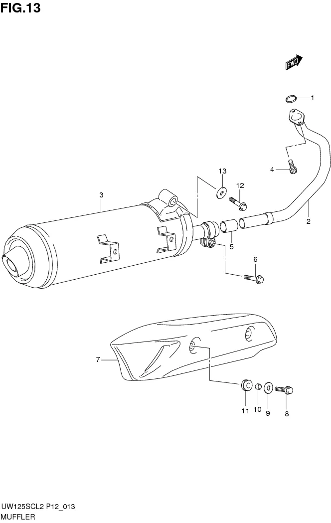 FIG.13 MUFFLER
