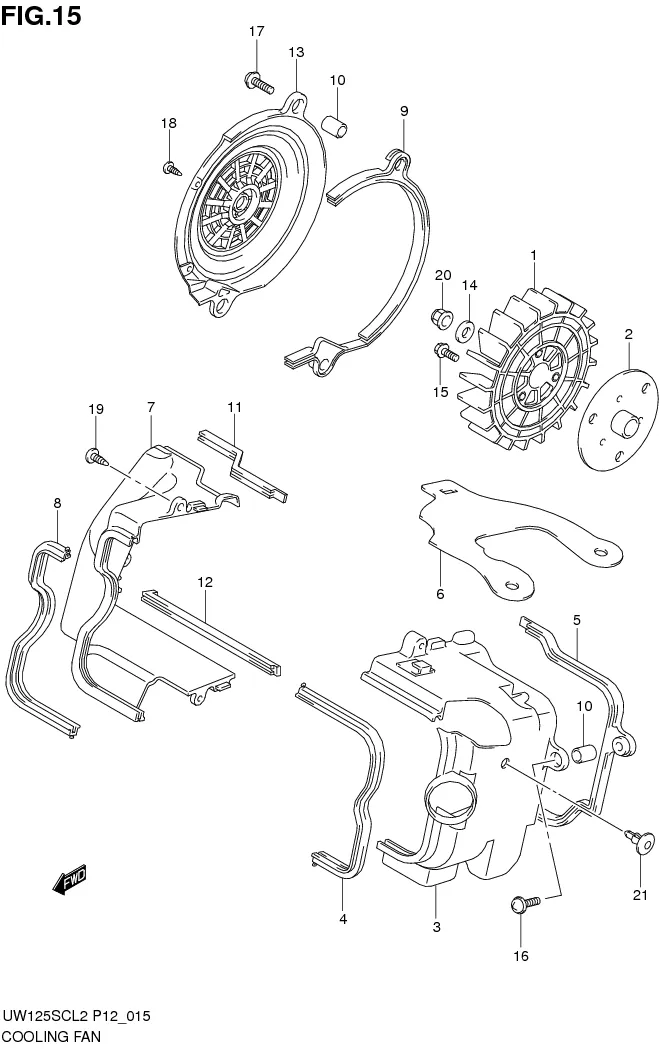 FIG.15 COOLING FAN
