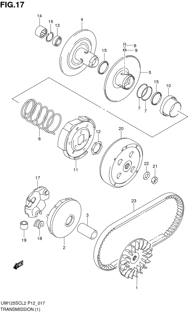 FIG.17 TRANSMISSION (1)