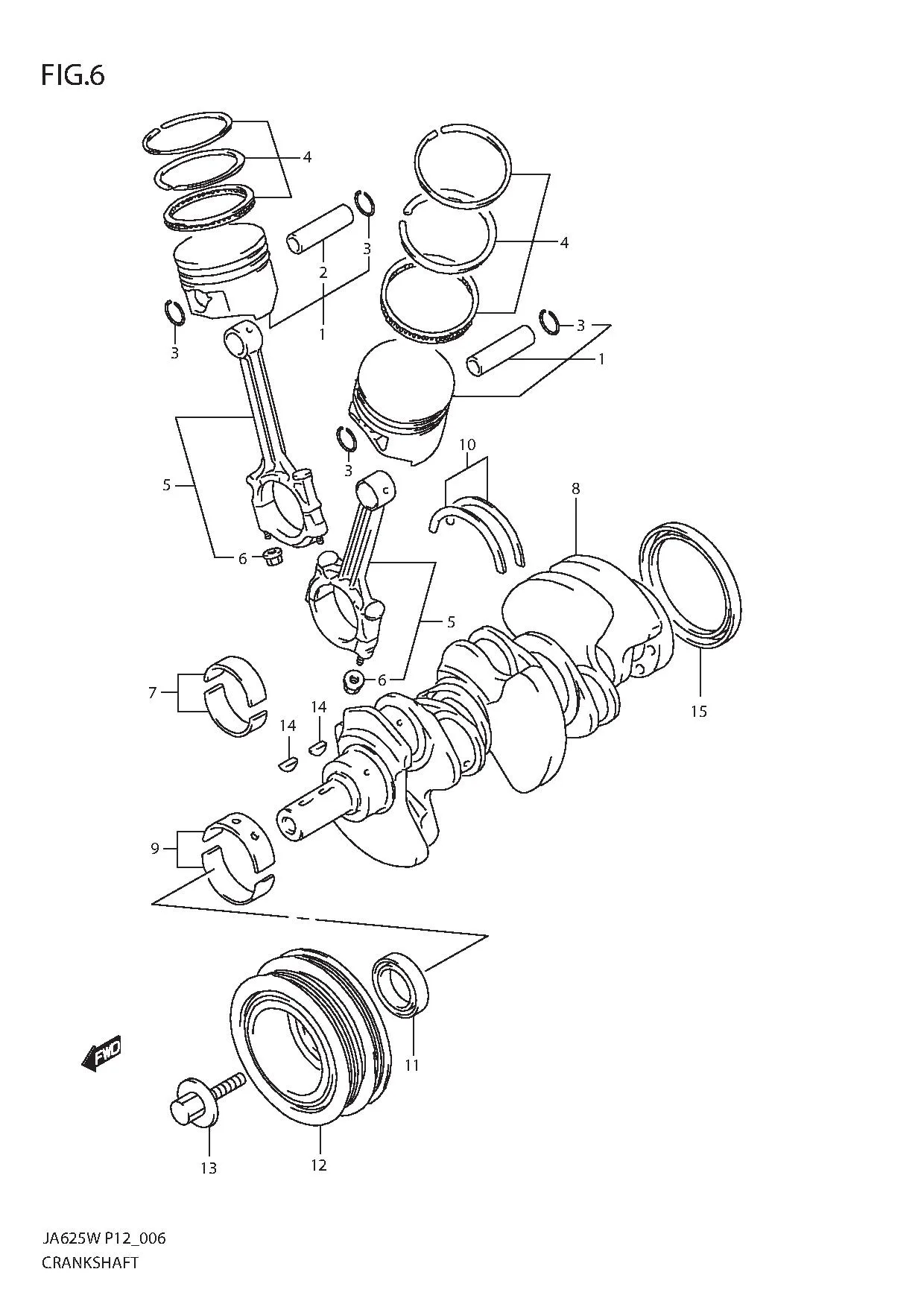 FIG.6 CRANKSHAFT