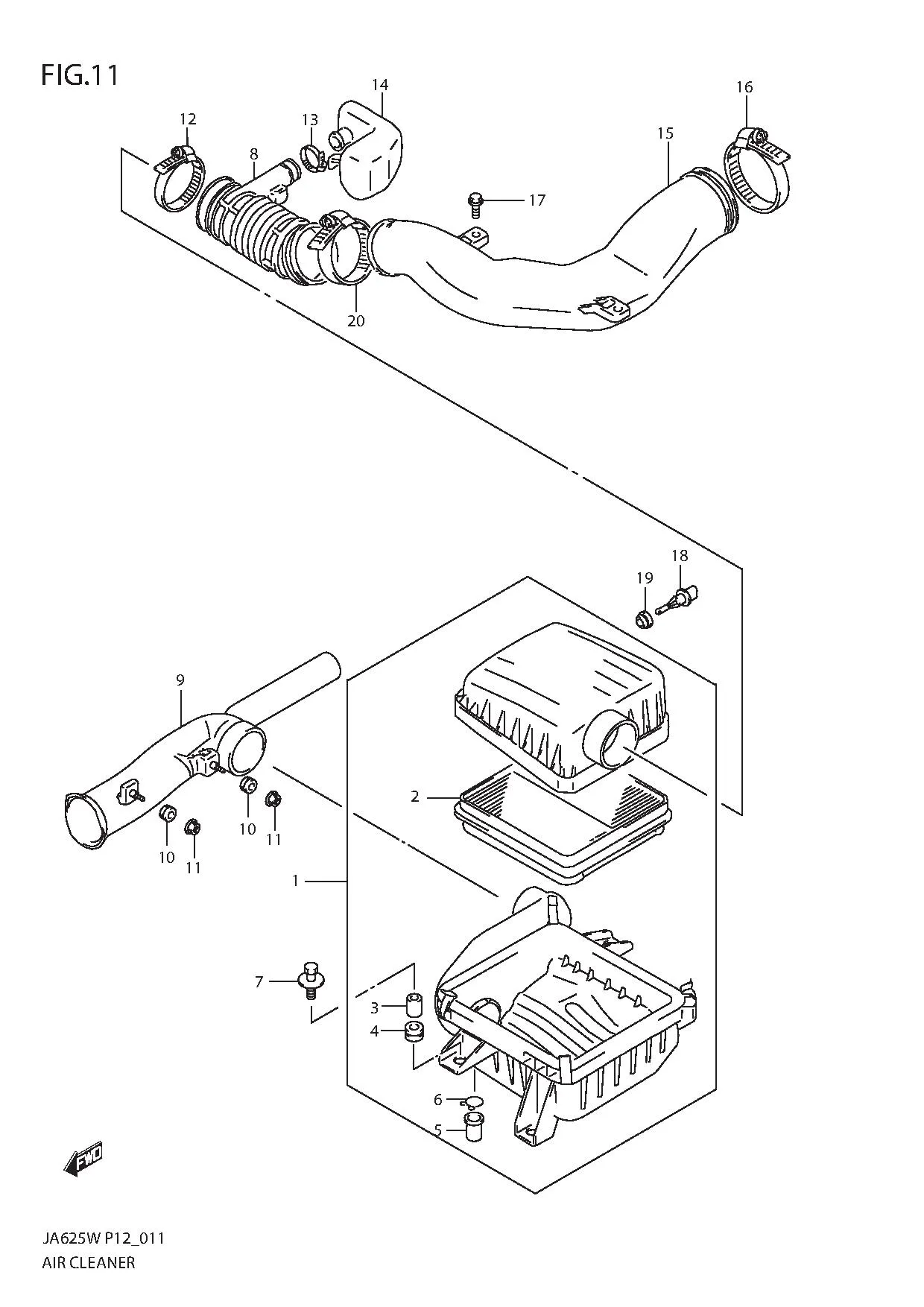 FIG.11 AIR CLEANER