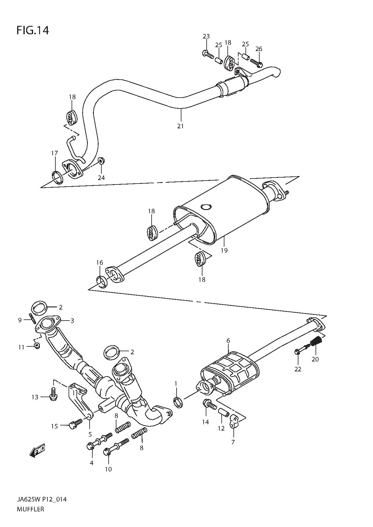 FIG.14 MUFFLER