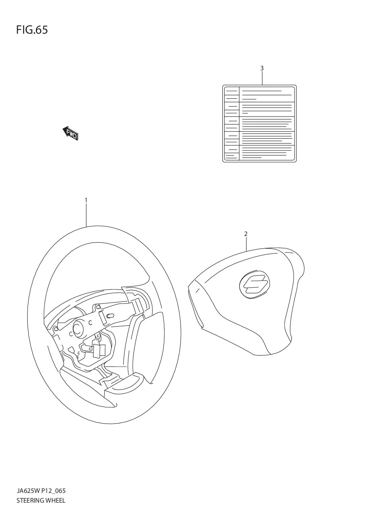FIG.65 STEERING WHEEL