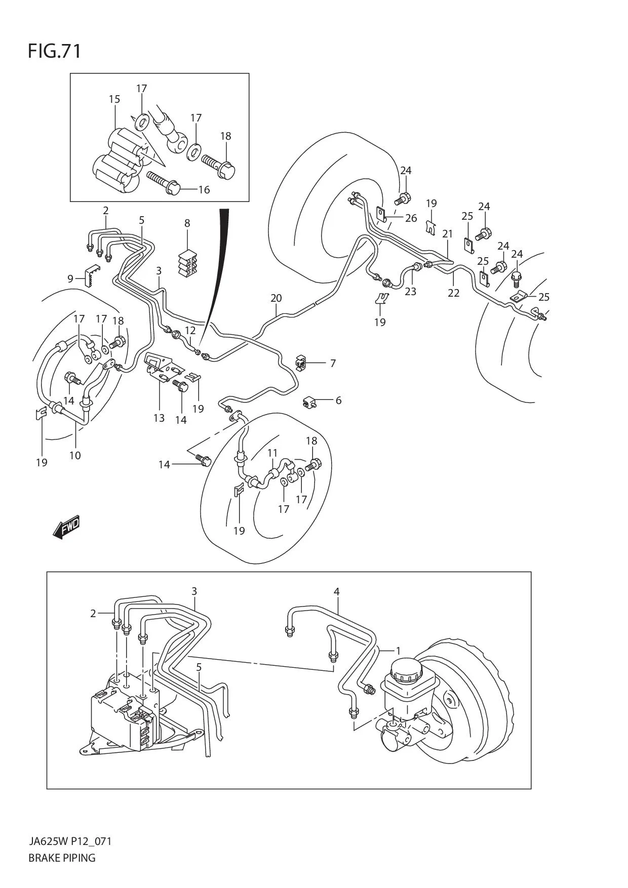 FIG.71 BRAKE PIPING