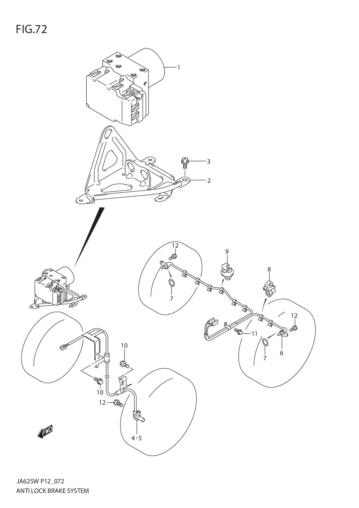 FIG.72 ANTI LOCK BRAKE SYSTEM