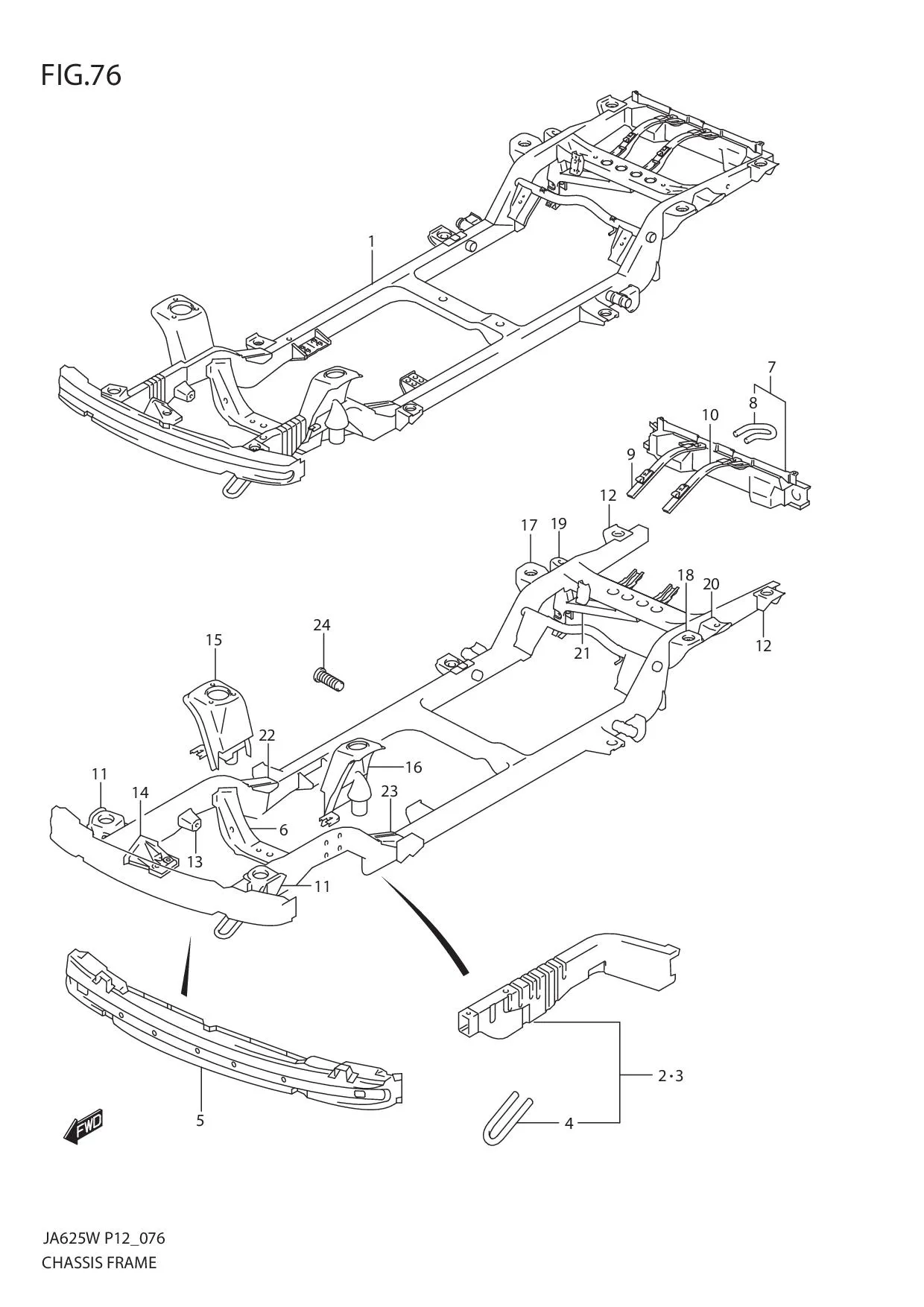 FIG.76 CHASSIS FRAME