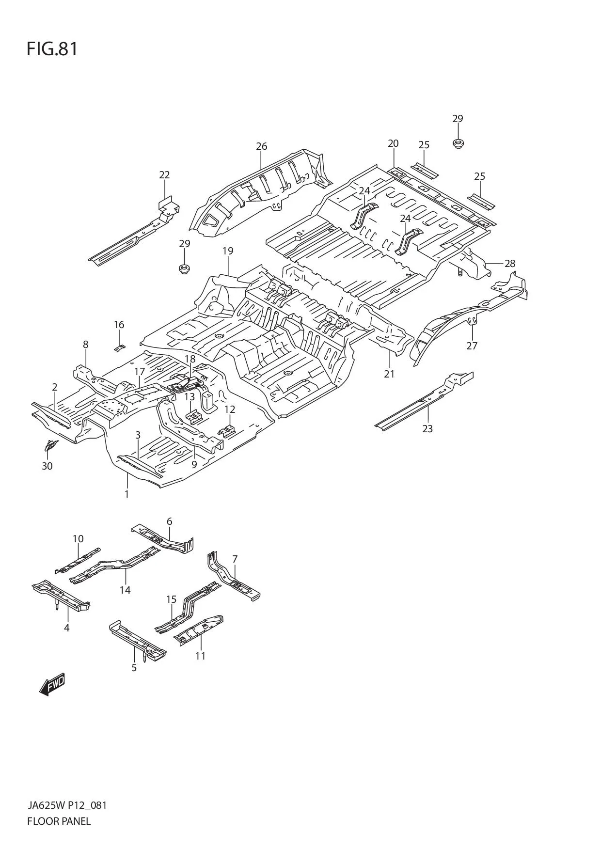 FIG.81 FLOOR PANEL